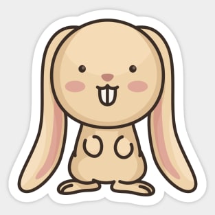 Cute Baby Rabbit Cartoon Sticker